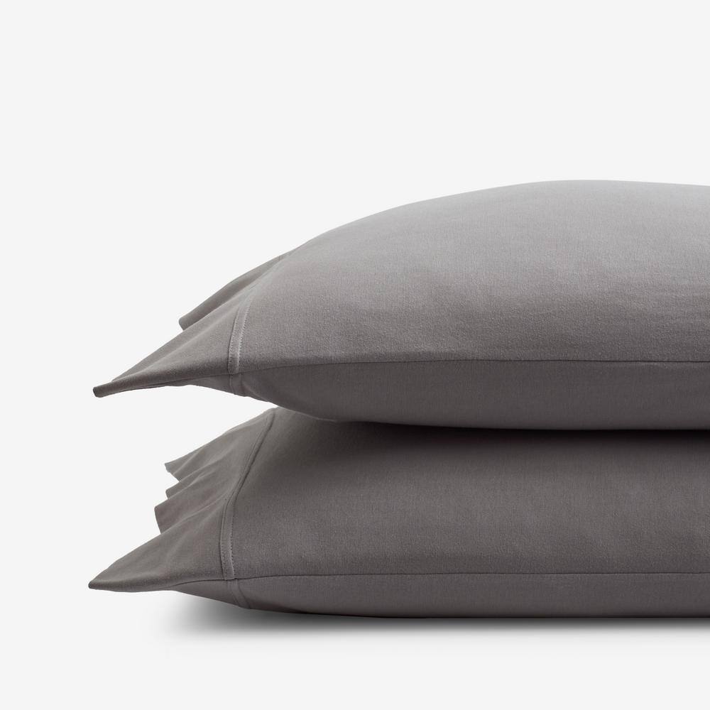 Company Cotton Dark Gray T-Shirt Soft Jersey Knit Standard Pillowcase (Set of 2) price history on PriceWatchPro