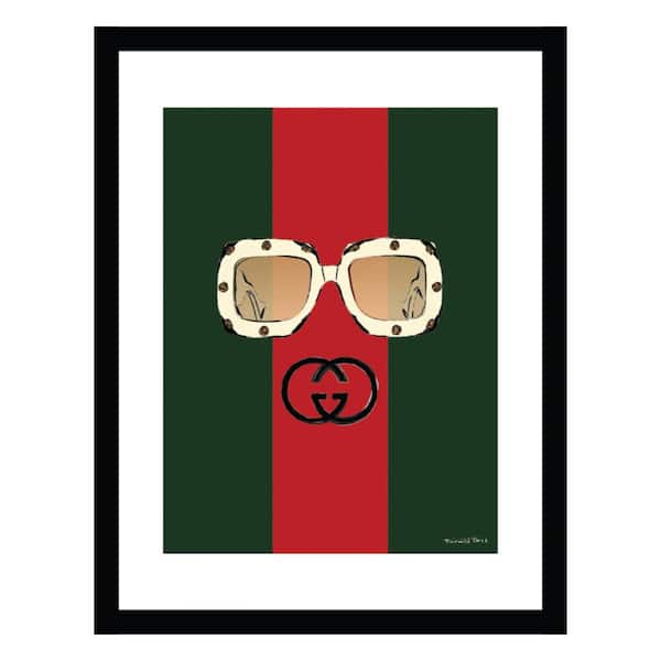 VENICE BEACH Collections Fashion Glam Designer Sunglasses by Fairchild Paris 1 Piece Framed Graphic Print Abstract 18 in. x 14 in.