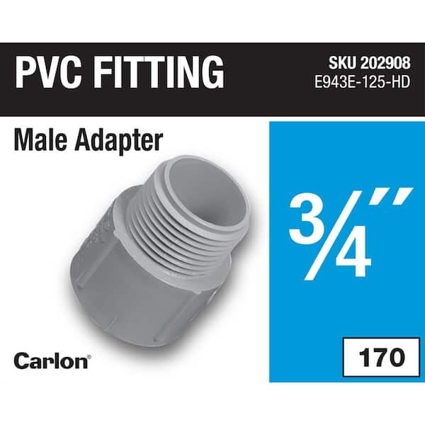 3/4 in. Electrical PVC Male Adapter (E943E-125-HD)