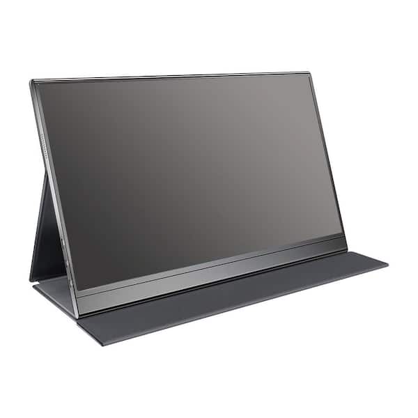 EKIEUDL 15.6 in. FHD 1080P USB C HDMI Portable Gaming Monitor Ultra-Slim IPS Display with Smart Cover & Speakers HDR Plug & Play