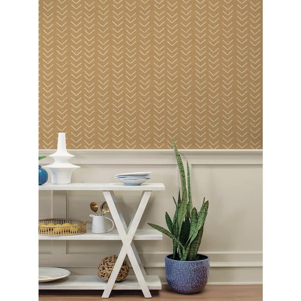 Bogolan Sky Harvest Vinyl Peel and Stick Wallpaper Roll (Covers 30.75 sq. ft.)