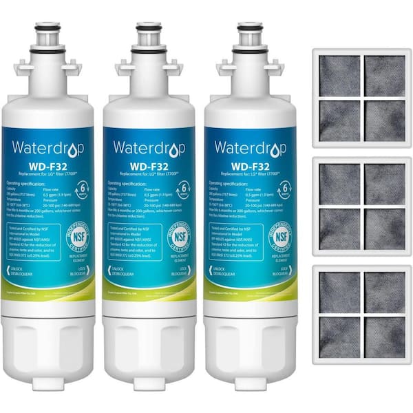 Waterdrop DA29-00020B Refrigerator Replacement Water Filter for Samsung  HAF-CIN/EXP, DA29-00020B, RF28HMEDBSR, 1-Pack B-WD-F27 - The Home Depot