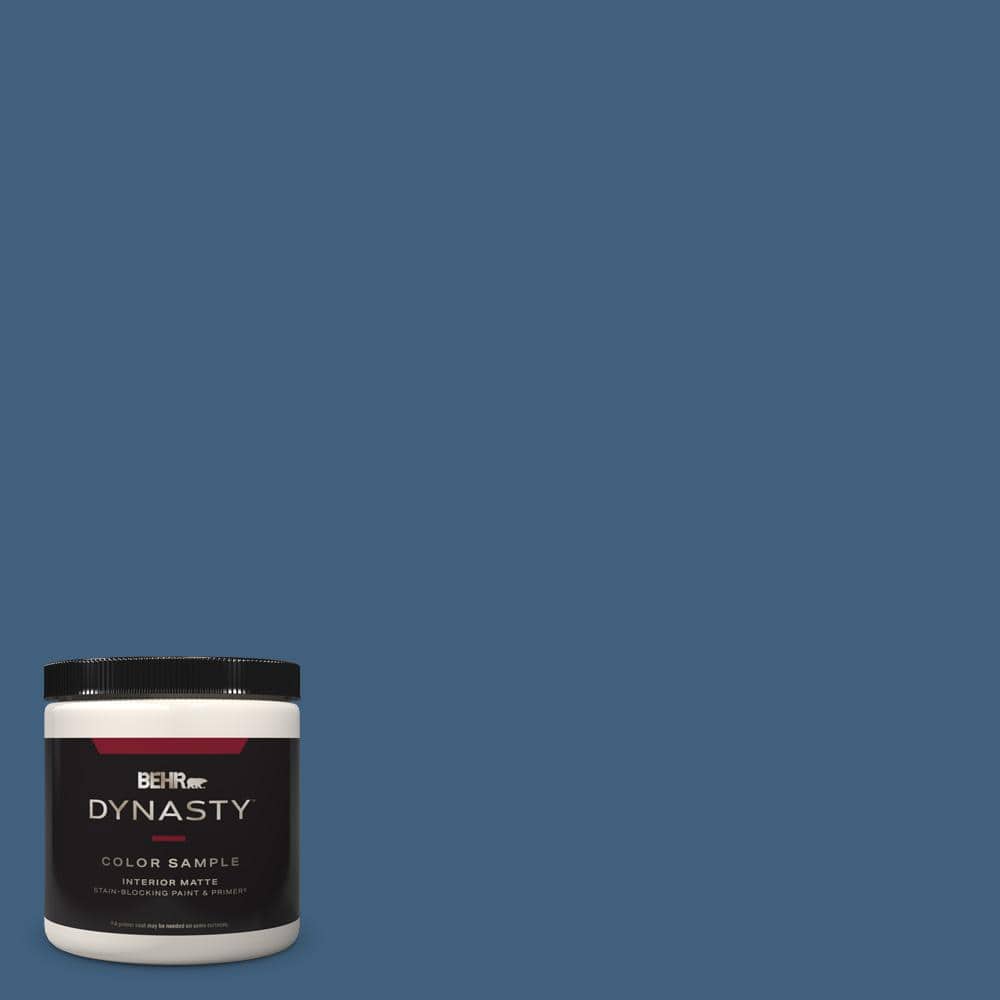 BEHR DYNASTY 8 oz. #M510-6 Tidal One-Coat Hide Matte Stain-Blocking ...