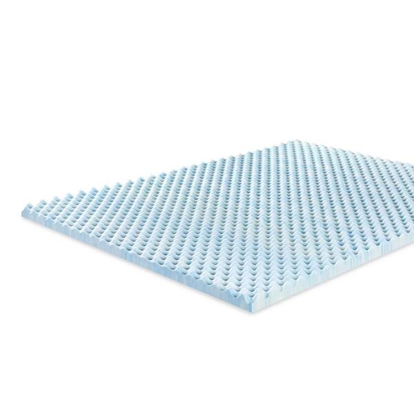zinus 1.5 inch swirl gel memory foam air flow topper