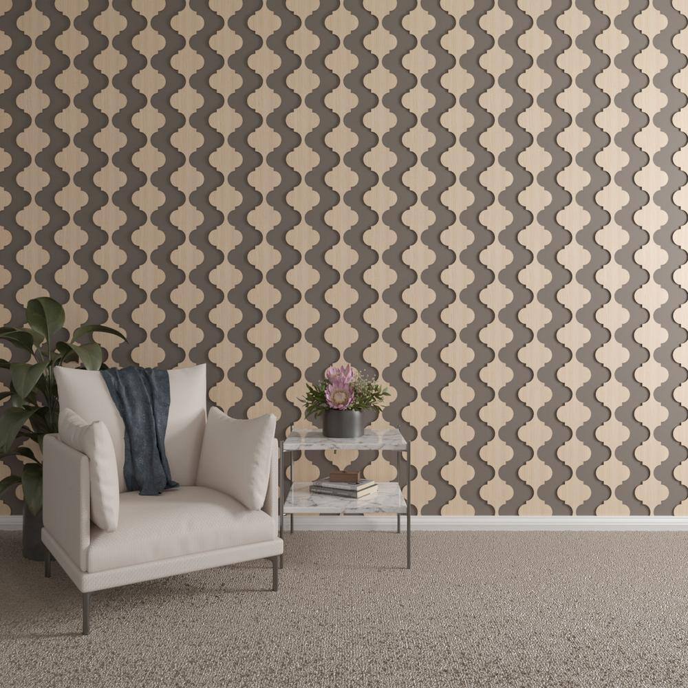 Marrakesh 47" Hickory Wood Decorative Slat Wall Panel Kit