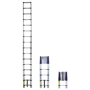 15.5 ft. Telescoping Aluminum Extension Ladder with 250 lbs. Load Capacity Type I Duty Rating
