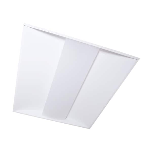 2 ft. x 2 ft. 51-Watt Equivalent Integrated LED White Center Lens Troffer, 4000K Bright White