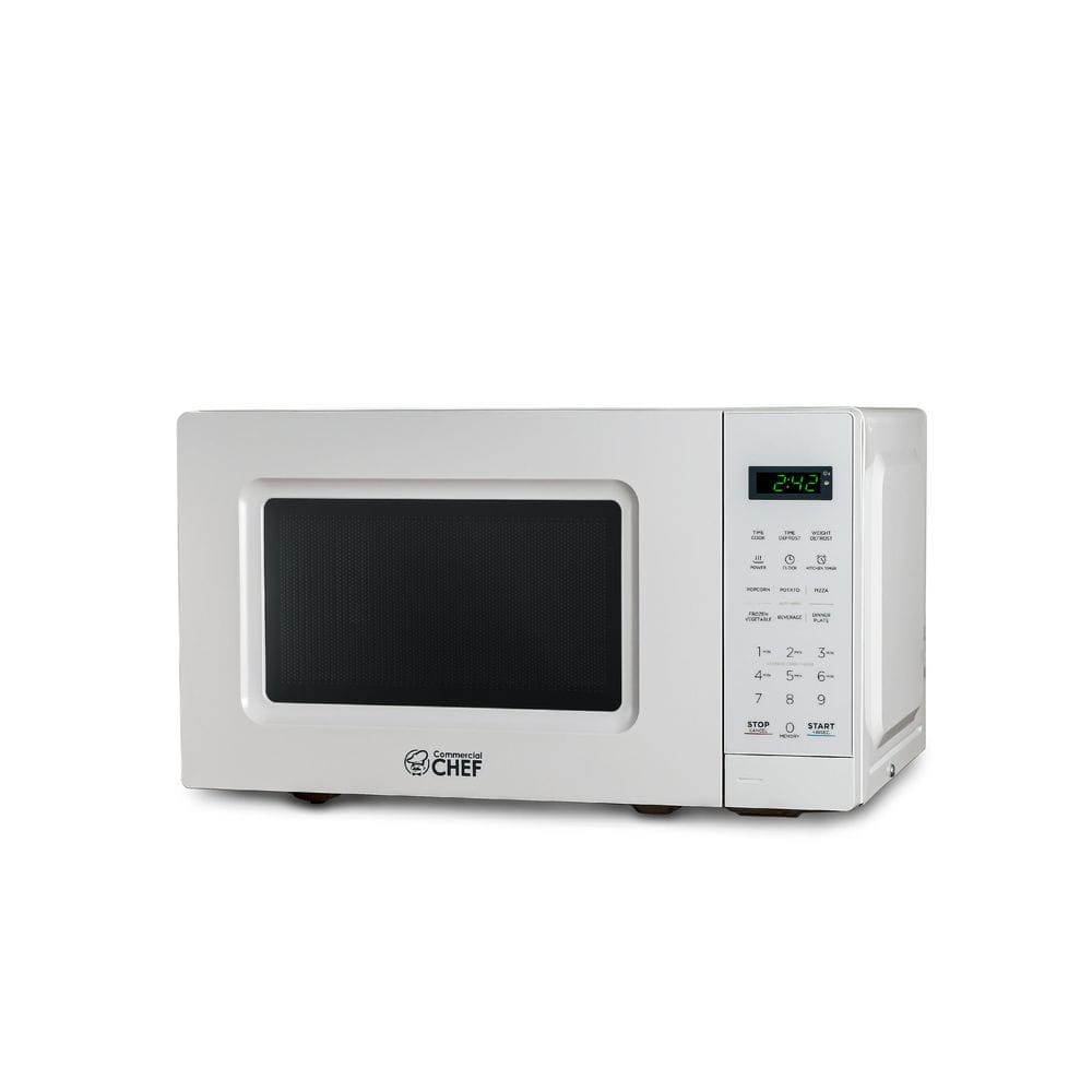 0.7 Cu ft Compact Countertop Microwave Oven 700 Watt Kitchen Compact White  US