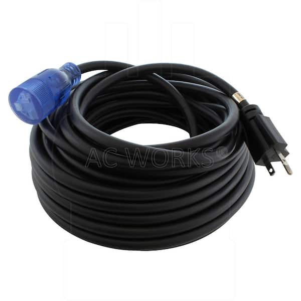 10 ft. 20 Amp 250-Volt SJTW 12/3 NEMA 6-20 Extension Cord with Lighted End