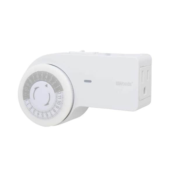 24 Hour Heavy Duty Indoor Plug-In Grounded Outlet Mechanical Timer