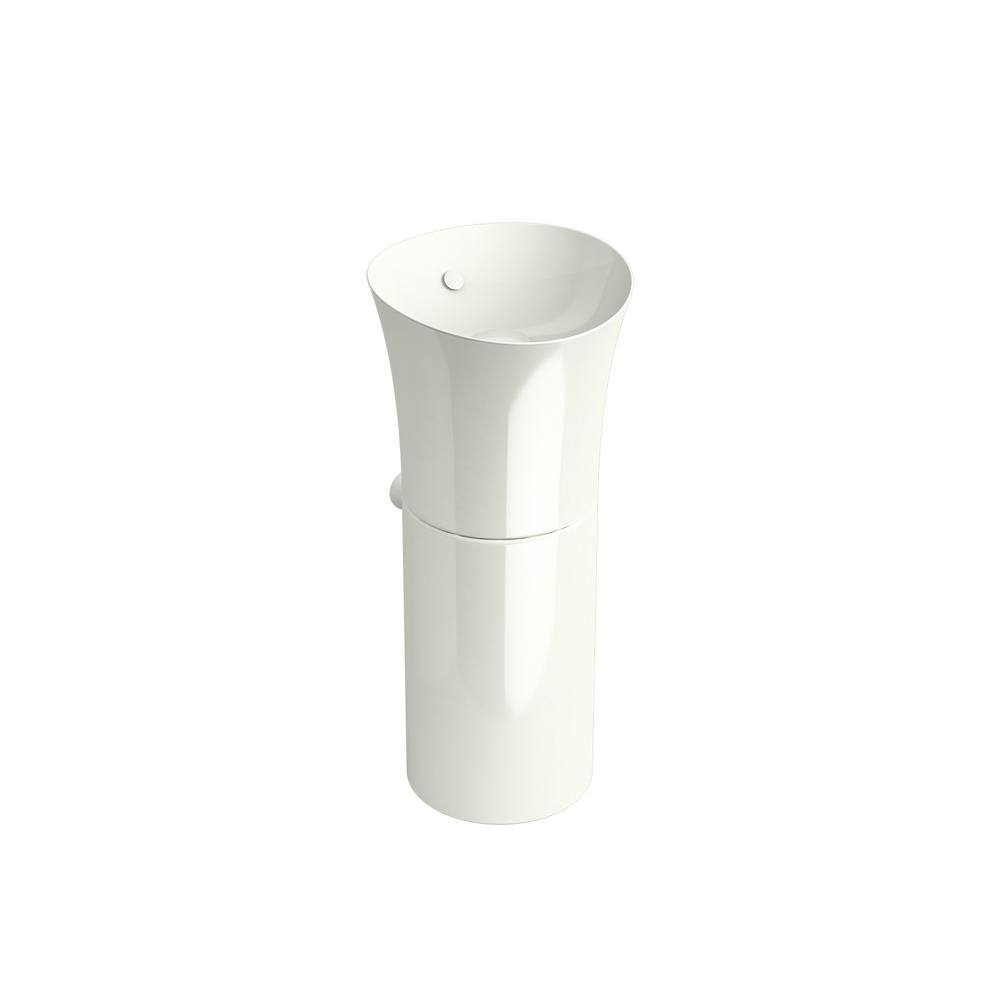 KOHLER Veil Pedestal Dune Fireclay Round Vessel Sink K-20701-NY - The ...