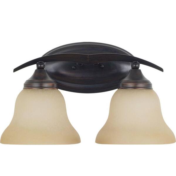 Generation Lighting Brockton 2-Light Light Burnt Sienna Vanity Light