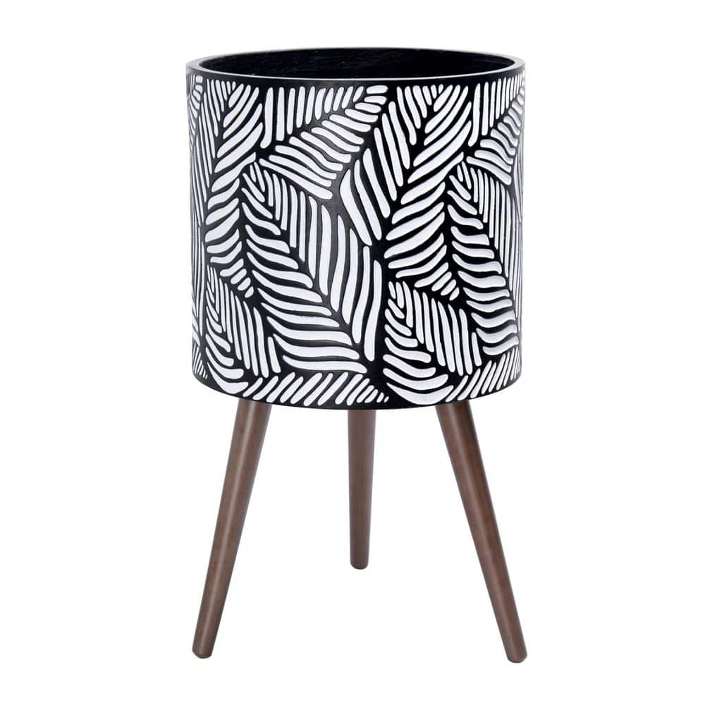 Planter Pot with Stand Fiberclay Pot with Wooden Legs price history on PriceWatchPro