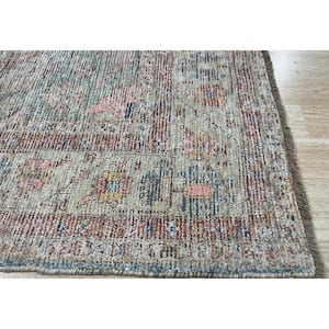 Rust 8 ft. x 10 ft. Hand-Woven Wool Classic Oriental Design Rug Area Rug