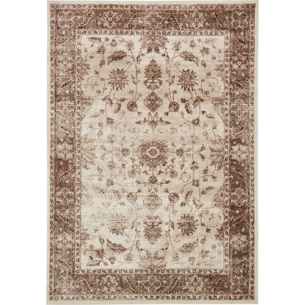 Unique Loom Rushmore Lincoln Ivory 10' 0 x 13' 0 Area Rug