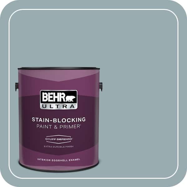 BEHR ULTRA 1 gal. #BXC-28 Bucolic Blue Extra Durable Eggshell Enamel Interior Paint & Primer