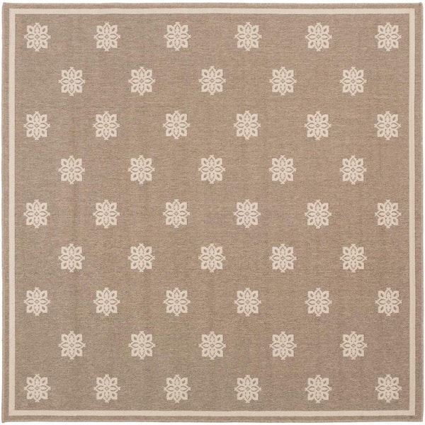 Artistic Weavers Baxter Taupe 9 ft. x 9 ft. Square Indoor/Outdoor Area Rug