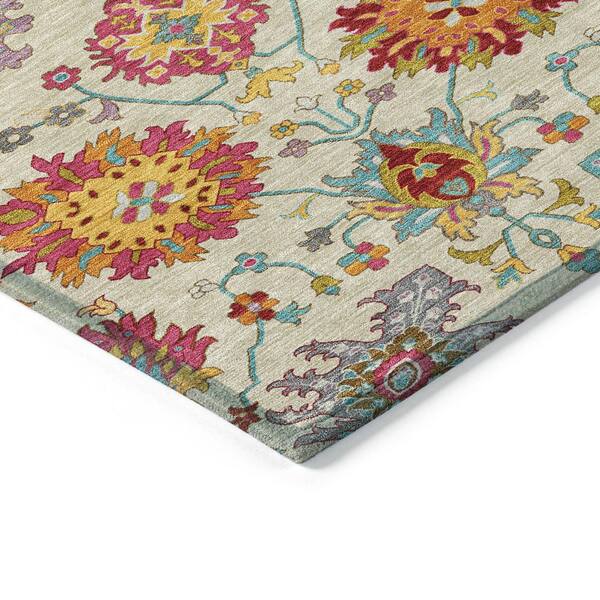 Chantille Machine Washable Indoor/Outdoor Abstract ACN2288 Linen 2 ft. x 3 ft. Accent Rug