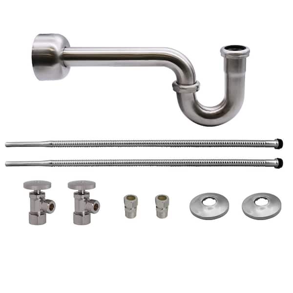 Standard Pedestal Lavatory Supply Kit, Satin Nickel