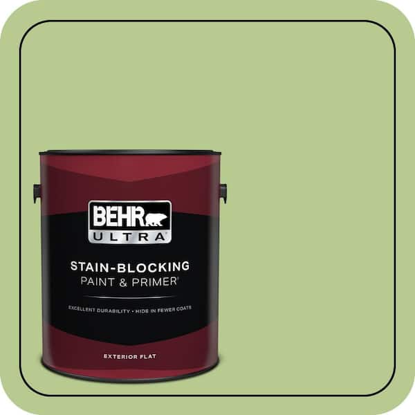 BEHR ULTRA 1 gal. #420D-4 Marsh Fern Flat Exterior Paint & Primer