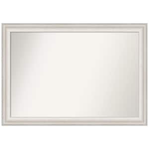 Trio White Wash Silver 40.5 in. W x 28.5 in. H Non-Beveled Bathroom Wall Mirror in Silver, White