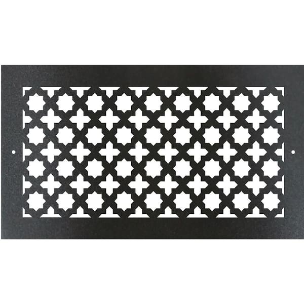 Air Registers-4 x 12-French Pavillion (REGSTR MTL Screw in)-Metal Floor