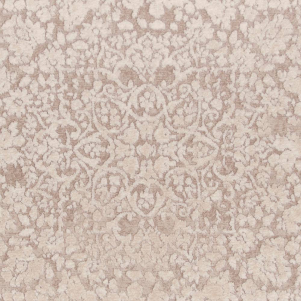 Gray 60" Square Stain-Resistant Synthetic Area Rug