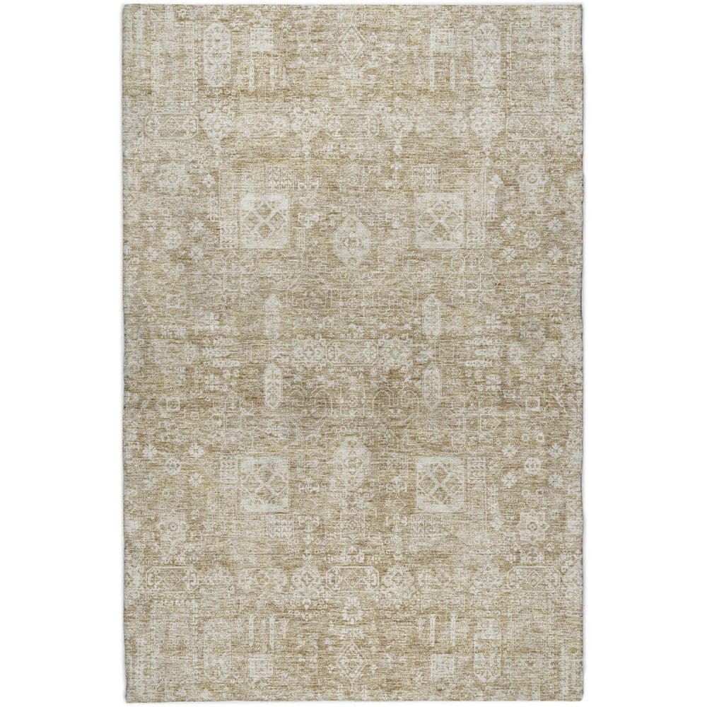 Dream Shag Premium Machine Washable Abstract ADS637 Beige 8 ft. x 10 ft. Area Rug price history on PriceWatchPro