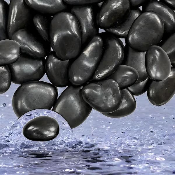 38 lbs. Decorative Outdoor Garden Stones 1-3 in. Large Polished River Stones for Flower Pots, Vases, Crafts