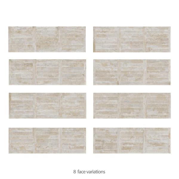 Habanera Decor Beige 5.7/8 in. x 6 in. Ceramic Wall Take Home Tile Sample