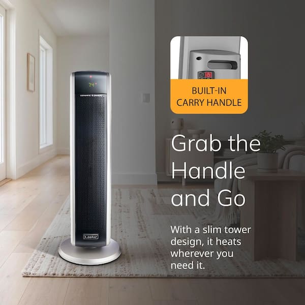 Lasko Tall Tower 1500-Watt Electric Ceramic Oscillating Space
