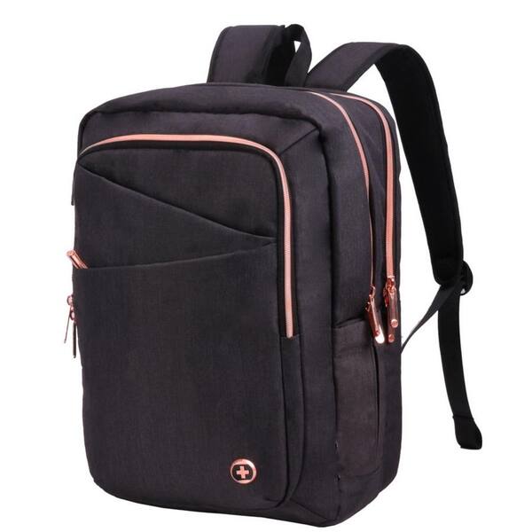 black and rose backpack