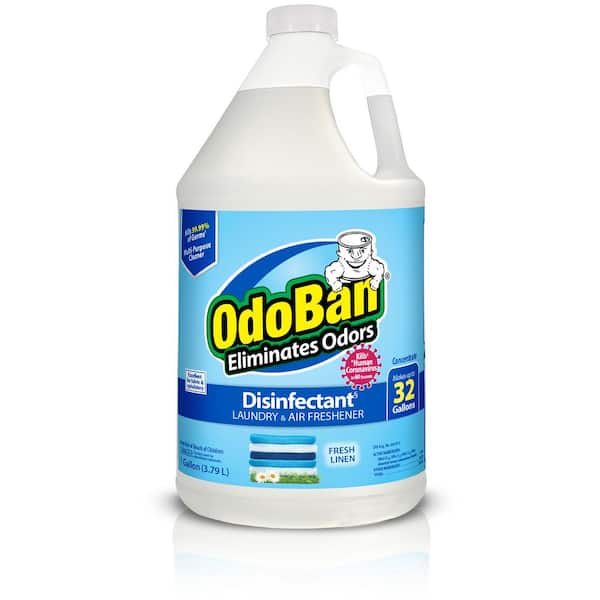 OdoBan 1 Gal. Fresh Linen Disinfectant and Odor Eliminator, Fabric Freshener, Mold Control, Multi-Purpose Cleaner Concentrate