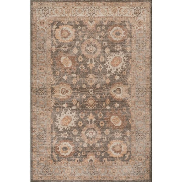 Nira Hand Loomed Wool Brown 5 ft. x 8 ft. Indoor Area Rug