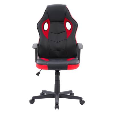 Mad Dog Black and Red Leatherette Gaming Chair