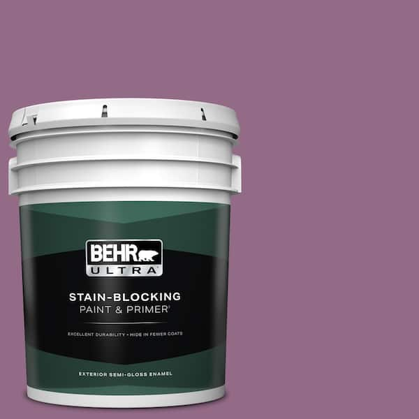 BEHR ULTRA 5 gal. #680D-6 Lantana Semi-Gloss Enamel Exterior Paint & Primer