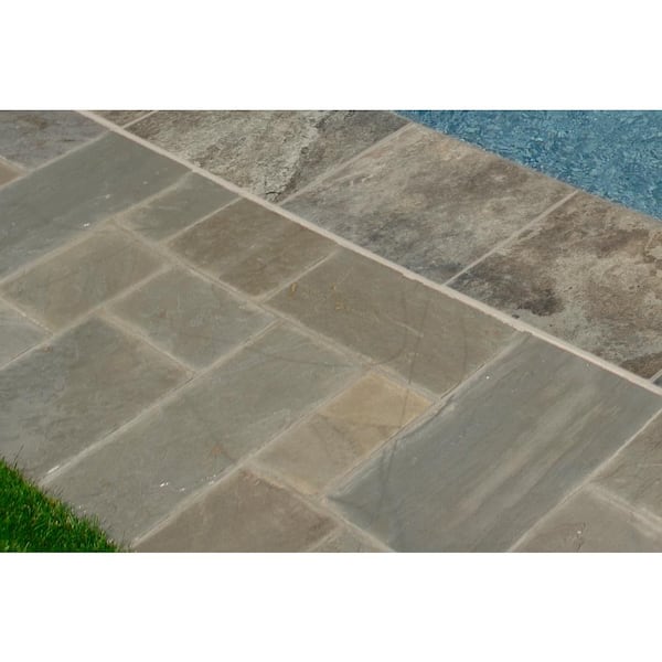 Silver 5 cm x 16 in. x 24 in. Tumbled Travertine Pool Coping (10-Piece - 26.7 sq. ft. / Pallet)