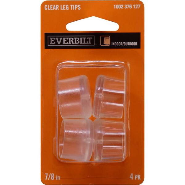 Everbilt 7/8 in. Clear Leg Tip (4Pack)46211 The Home Depot