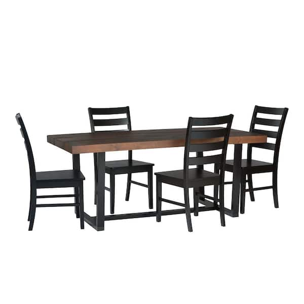 Mahogany dining table and best sale 4 chairs