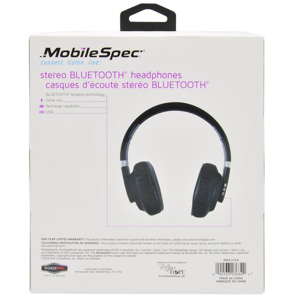 mobile spec stereo bluetooth earbuds