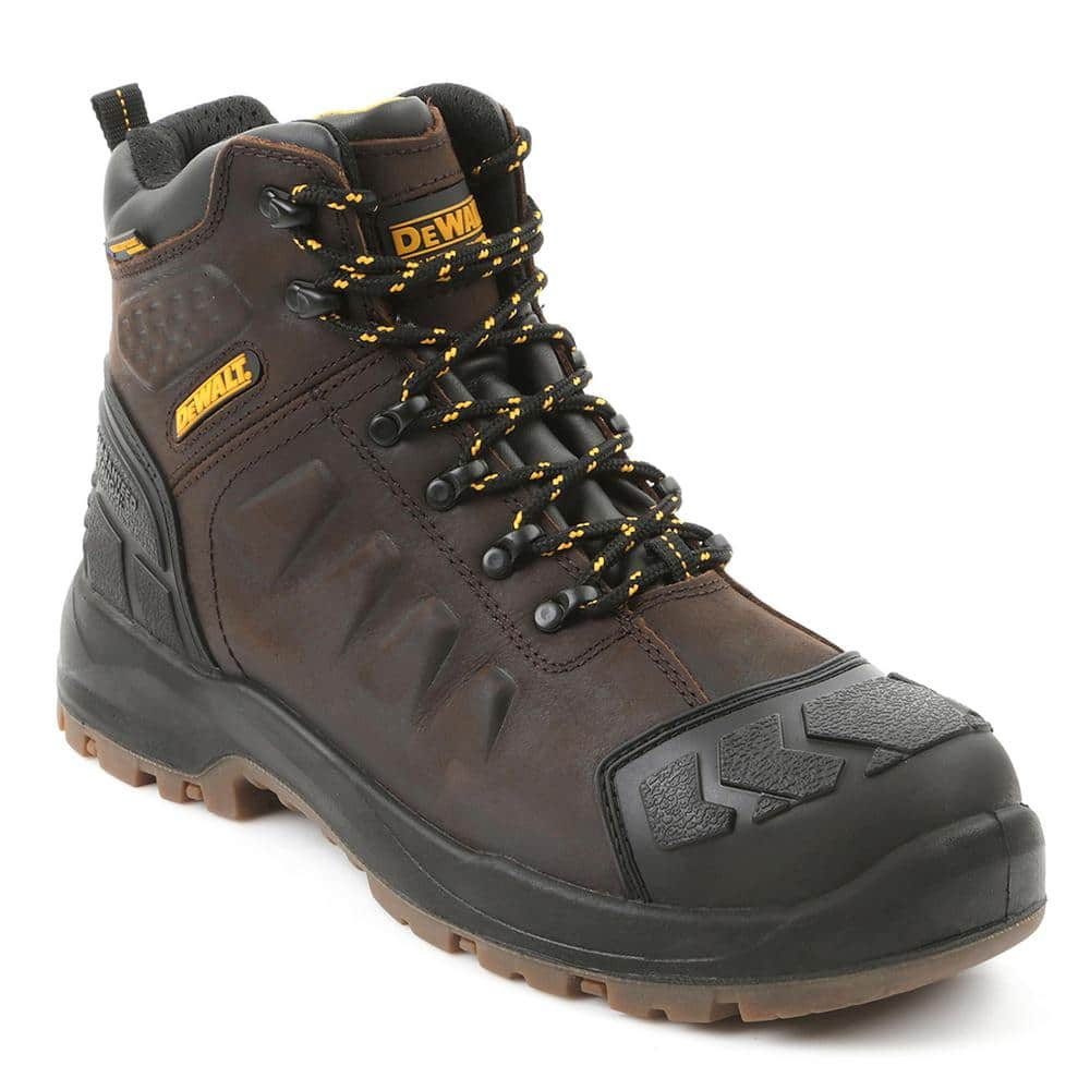 DEWALT Men's Jackson Waterproof 6 in. Work Boots - Steel Toe - Brown (12)W