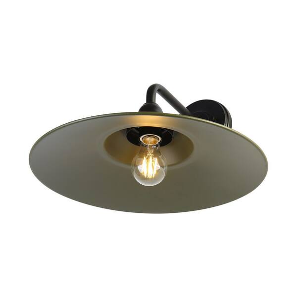 Golden Lighting - Croma 15 in. Matte Black Outdoor Hardwired Wall Sconce with No Bulbs Included