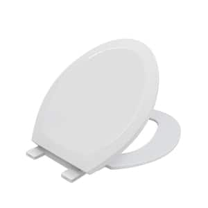 Elongated Closed Front Toilet Seat in Glossy White