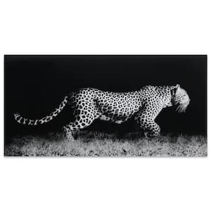 24 in. x 48 in. "Fearless 1" Frameless Free Floating Tempered Glass Panel Graphic Art
