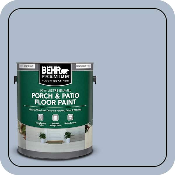 1 gal. #PPU15-16 Simply Blue Low-Lustre Enamel Interior/Exterior Porch and Patio Floor Paint