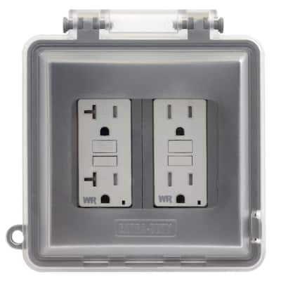 Outlet Protector Cover Outdoor Weatherproof Receptacle  Electrical Box Accessory