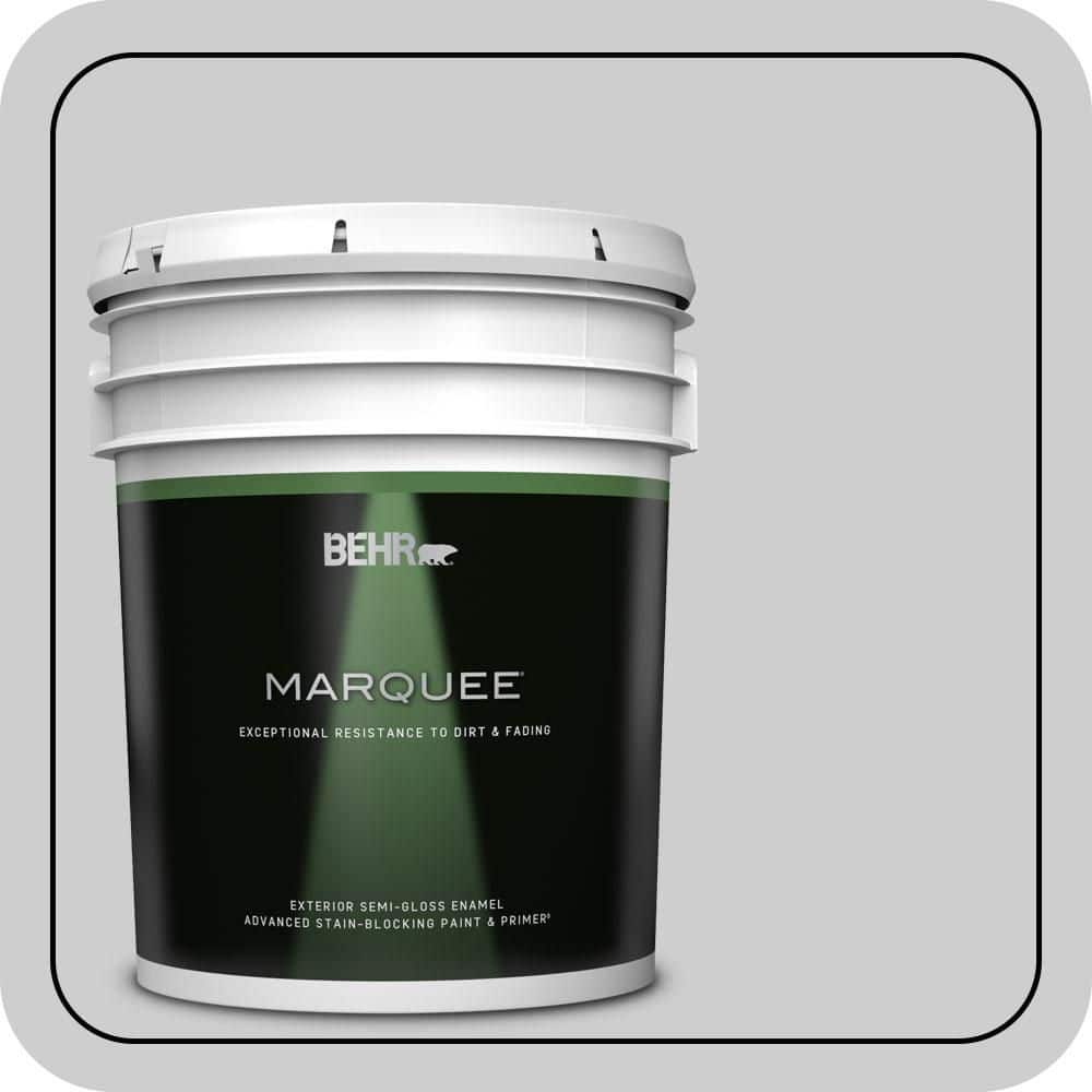 5 gal. #770E-2 Silver Screen color Semi-Gloss Enamel Exterior Paint & Primer product image for price tracking