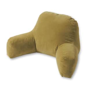 Hyatt Moss Solid Stain Resistant Microfiber 28 in. x 17 in. Bedrest Pillow