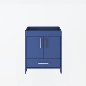 Pacific 29 in. W x 17.75 in. D x 33.88 in. H Bath Vanity Cabinet without Top in Navy