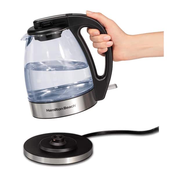 Hamilton Beach 4-Cups Glass Cord Free Electric Kettle 40930 - The